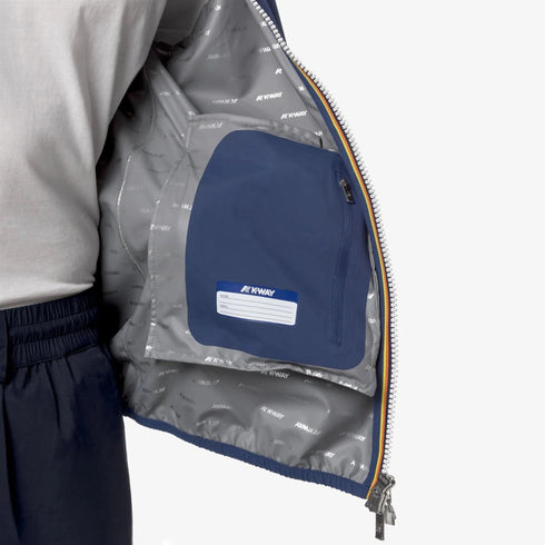 K-Way Giubbino Giubbino Uomo Jack eco stretch dot Indigo P24-KWAYK5127QW-P35-M - Francavilla Moda